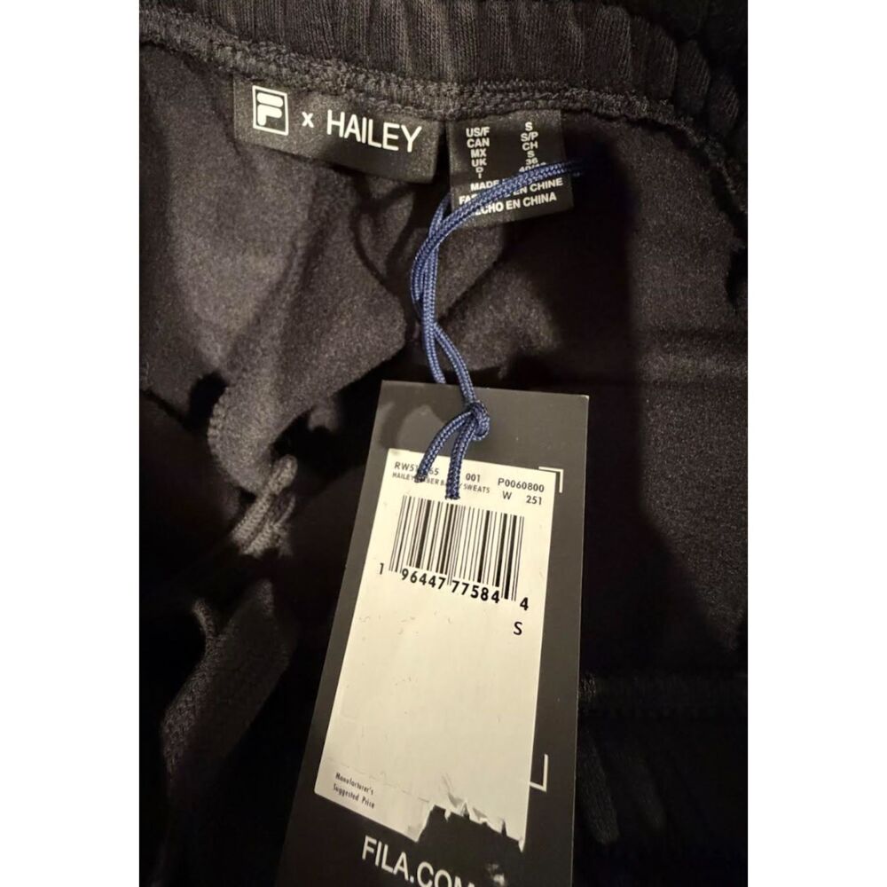 Fila x Hailey Baggy Sweatpants Black S - Picture 5 of 5